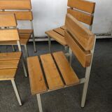Wooden and iron chair suites from the 70's