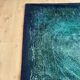 Large "space design" multi-color high pile rya rug by desso netherlands, 1970