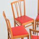 Suite de 6 chaises 1960 Bistrot vintage