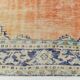 Blue Orange 250x350 cm Carpet, Vintage Large Rug, Turkish Antique Rug.