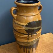 Xl Scheurich vase brown model 220-44 1970s