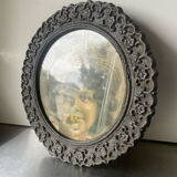 Metal cast iron picture frame