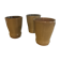Produit BHV Trio de tasses en grès vernissé