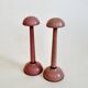 Pair of antique wooden hat stands