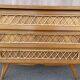 Commode bois et rotin
