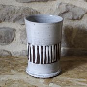 Vase rouleau en grès émaillé Albert Thiry