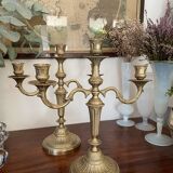Old brass candlestick
