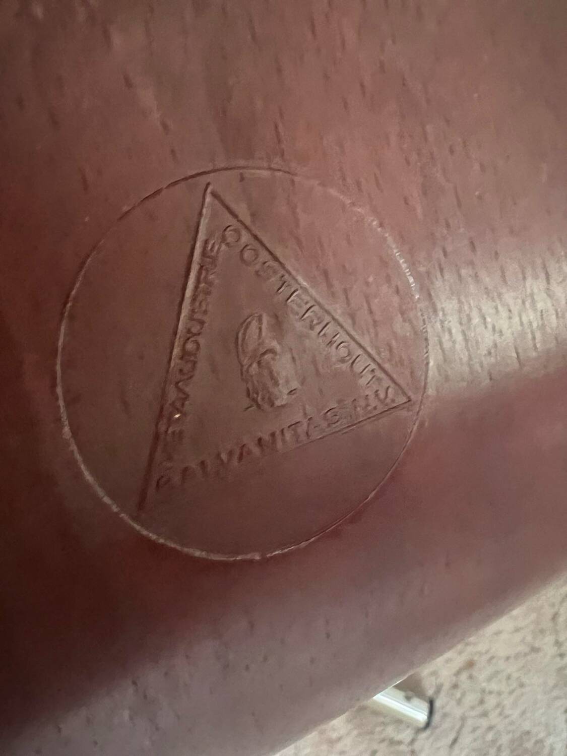 School desk set with chair