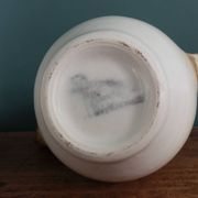 Sugar bowl and milk jug in Longchamp earthenware.