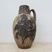 Vase vintage Scheurich d'Allemagne de l'Ouest à décor de chevaux, années 1970