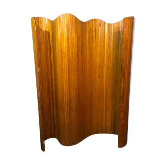 Old wooden screen art deco wave baumann style 1950 in very good condition