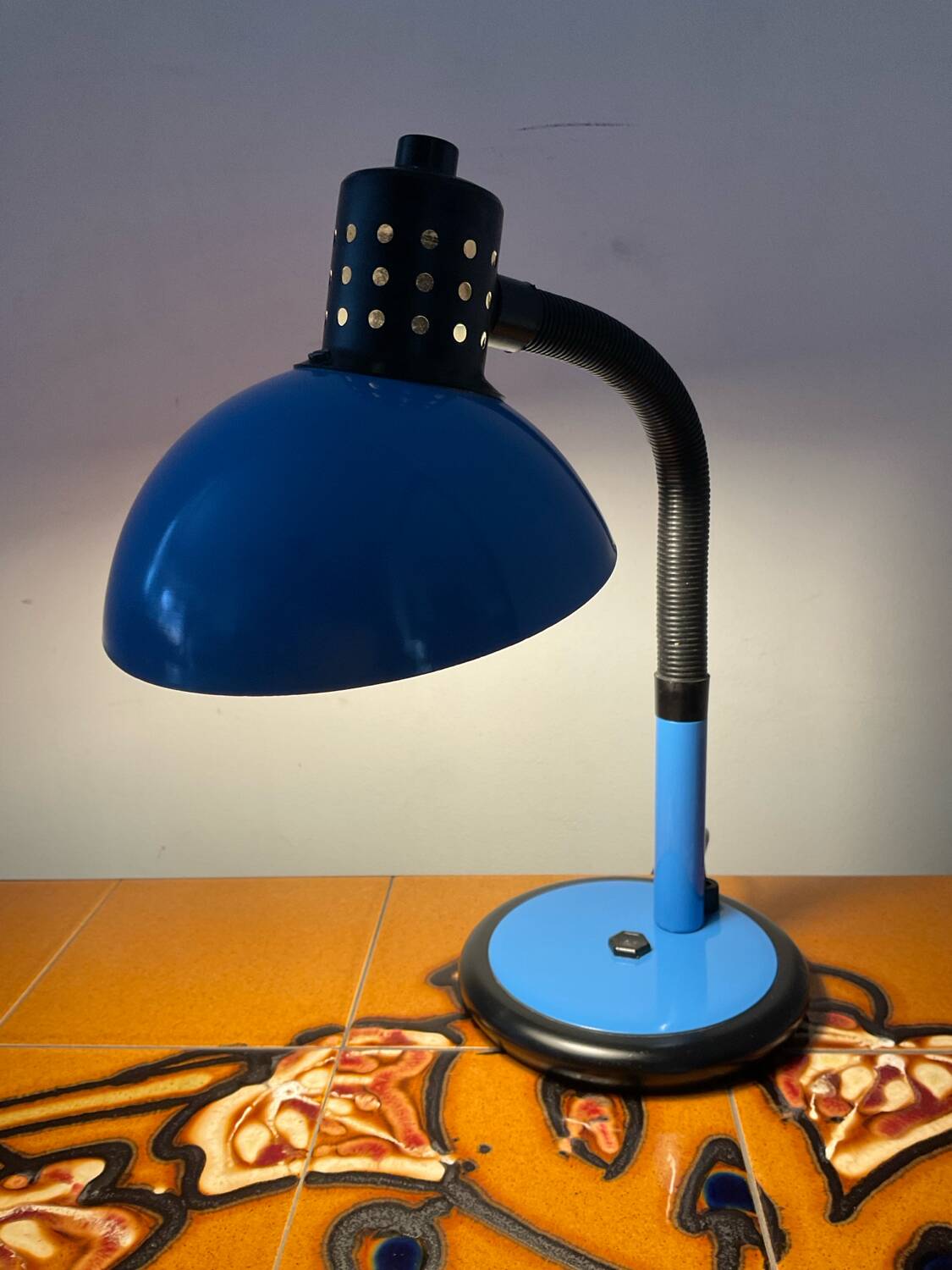 Articulated desk lamp from the 1980s