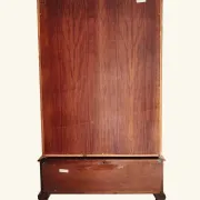 Globe-Wernicke display cabinet in walnut, 3 modules and drawer.