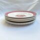 Multicolored flower dinner plates from Moulin des Loups, St Amand and Badonville