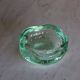 Daum green ashtray or empty pocket in bubbled glass