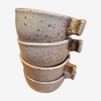 Sandstone cups with handle