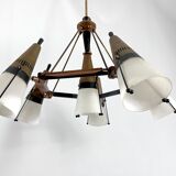 Mid-Century Modern sputnik chandelier, Italy 1950s