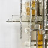 Very Large Brutalist Sconce by Albano Poli for Poliarte, 1970s