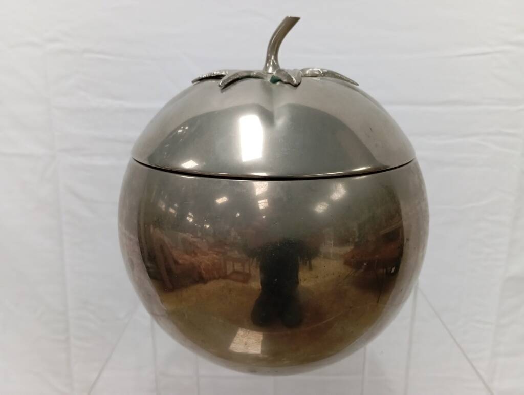 Thermid silver metal tomato ice bucket