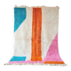 Colorful natural pure wool rug, size 200 x 300 cm