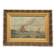 "Seascape". Oil on wood panel.