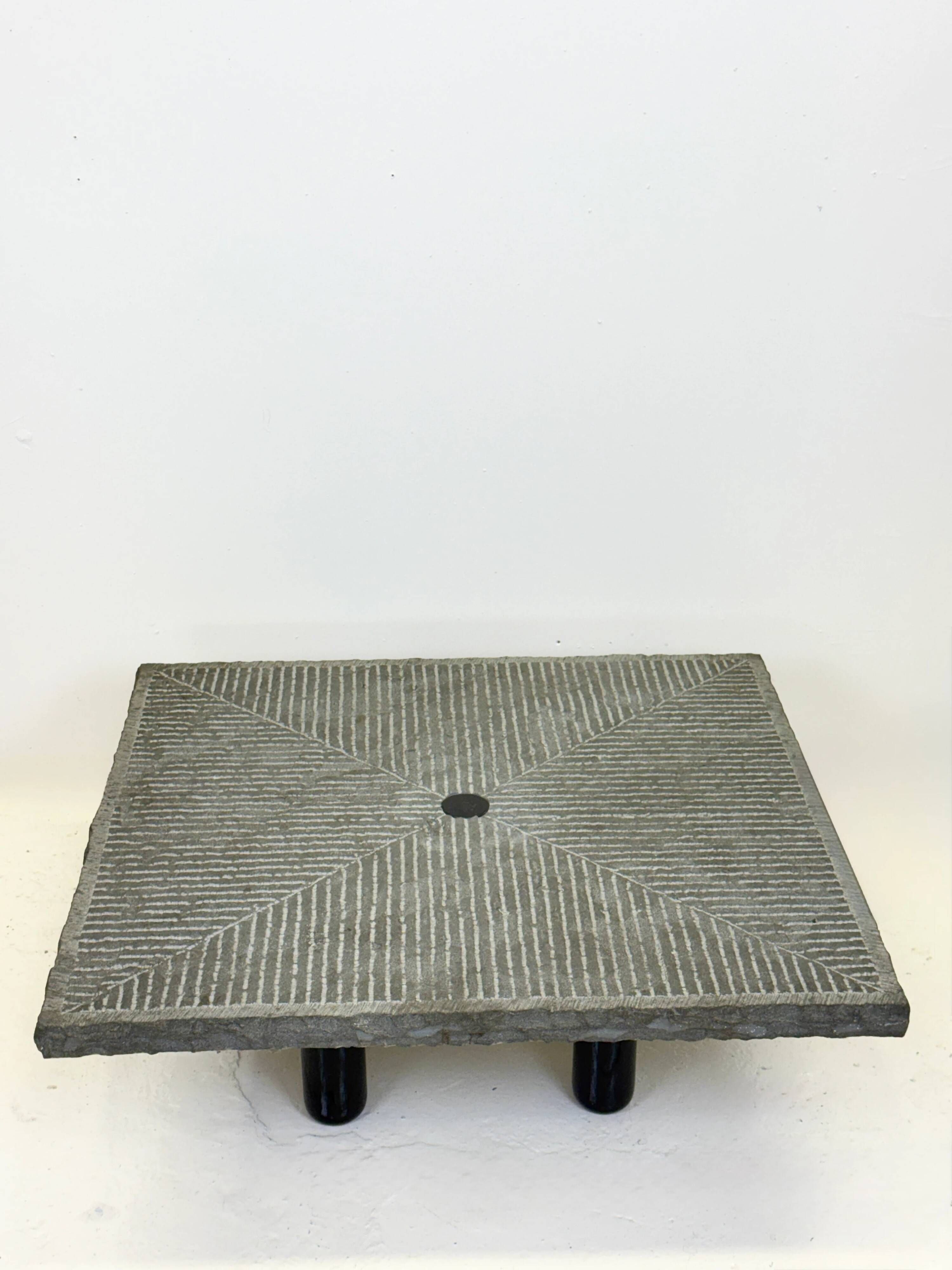 Coffee table "Granit" by Giulio Lazzotti for Mageia, Italy, 1981