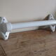 Large Art Deco towel bar in white porcelain