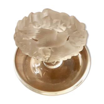 René Lalique "Titmouse" ring holder, France, in crystal