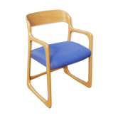 Fauteuil traineau Baumann années 60