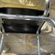 Paire de chaises formica jaune tubauto
