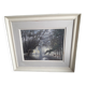Old oil painting representing a landscape
