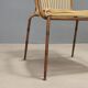 Metal and synthetic rope chairs