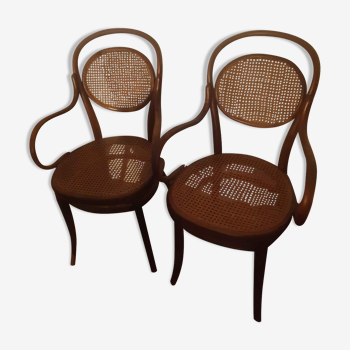 Canned armchairs Thonet