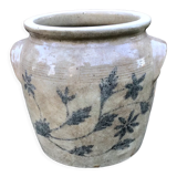 Glazed stoneware pot