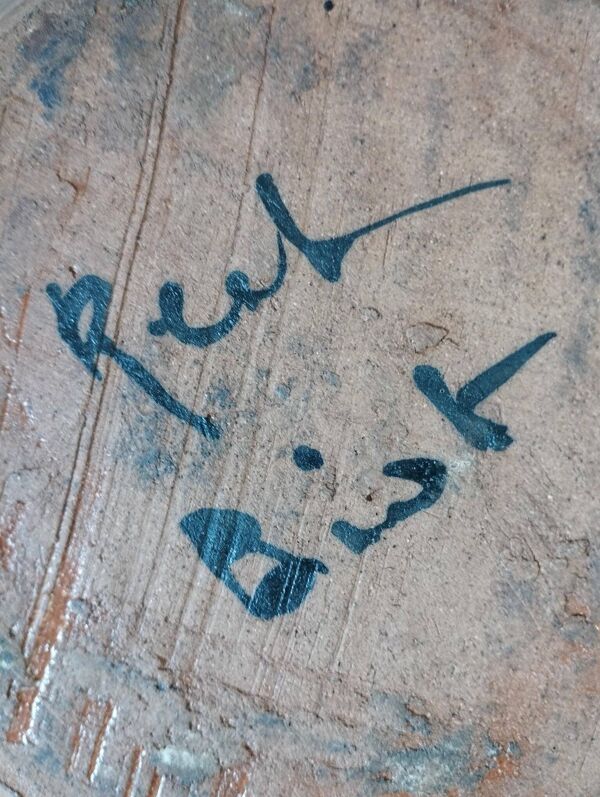 Soupière en grés vernissé en Biot - pièce de forme vintage