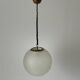 Italian suspended glass lamp Ball and Ball, 1960s, Italy