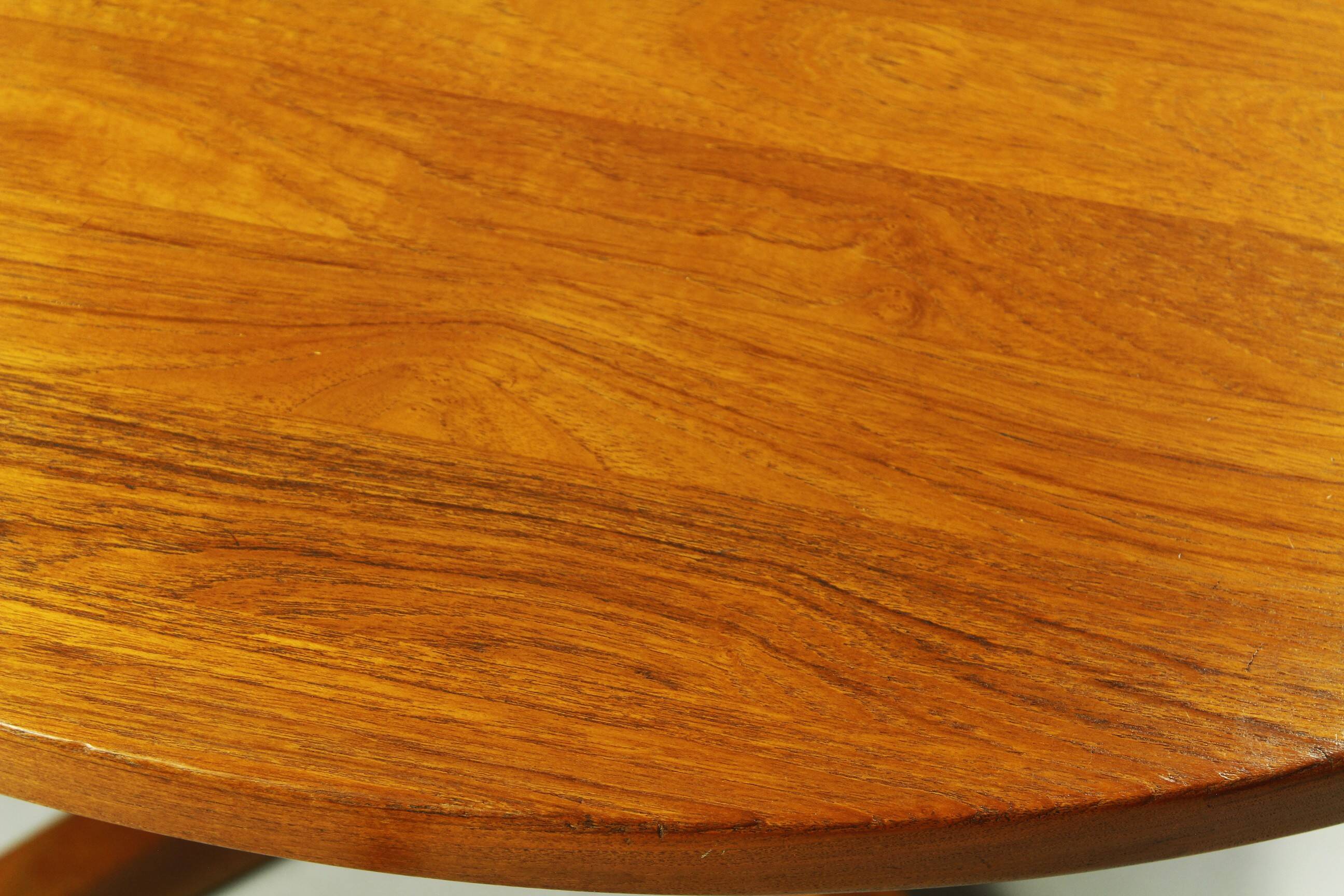 Table à manger extensible danoise en teck, années 1980