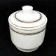 Mid-century modern sugar bowl, ivory ceramic, Ćmielów, Poland, 1960s