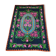 Floral handwoven green and fuchsia rug, made in wool, bohemian design 170x232cm