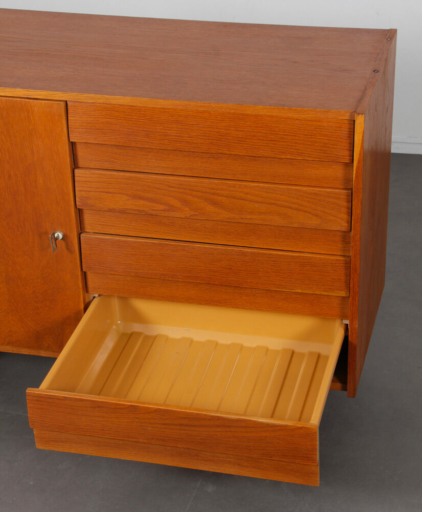 Vintage oak chest of drawers by Jiri Jiroutek, model U-458, 1960