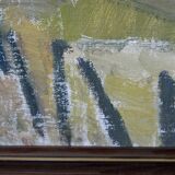 Ruth wahlund, swedish landscape, 1960, oil on canvas, framed