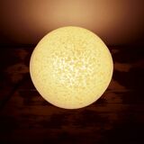 Lampe en verre de Clichy jaune