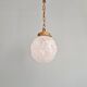Art Deco suspension in frosted pressed glass, 1930s