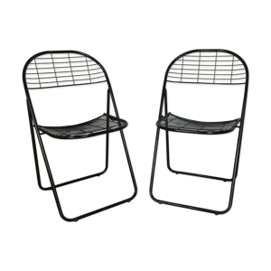 Paire de chaises pliantes