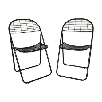 Pair of folding chairs 1980