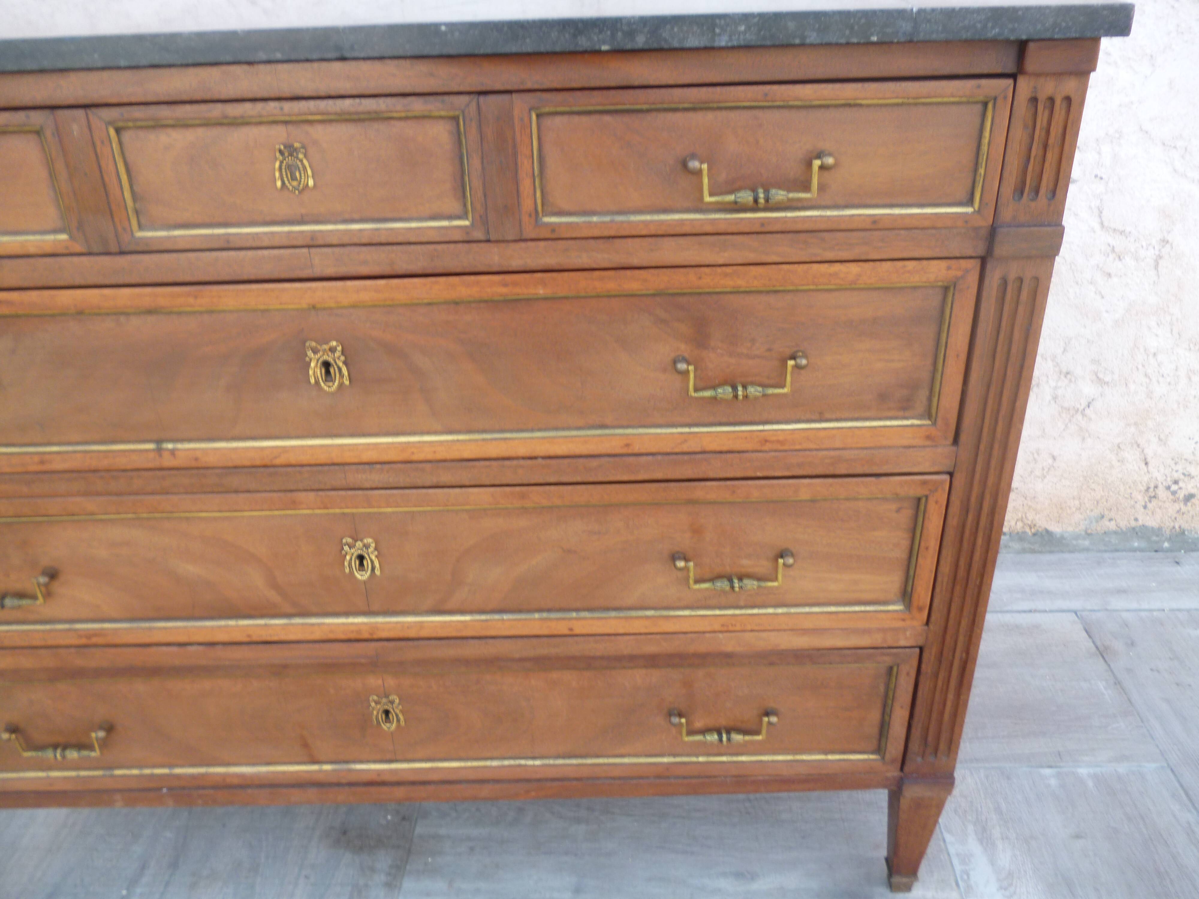 Louis XVI style mahogany dresser