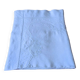 Large hand-embroidered antique linen bed sheet
