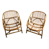 Fauteuil lounge en rotin