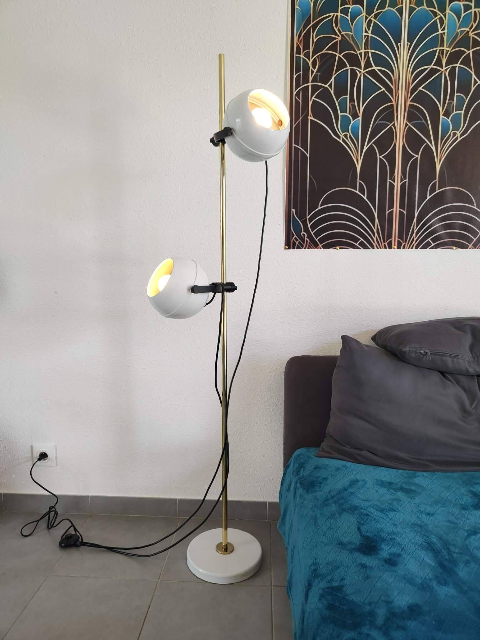 Lampadaire eyes ball 1970 vintage