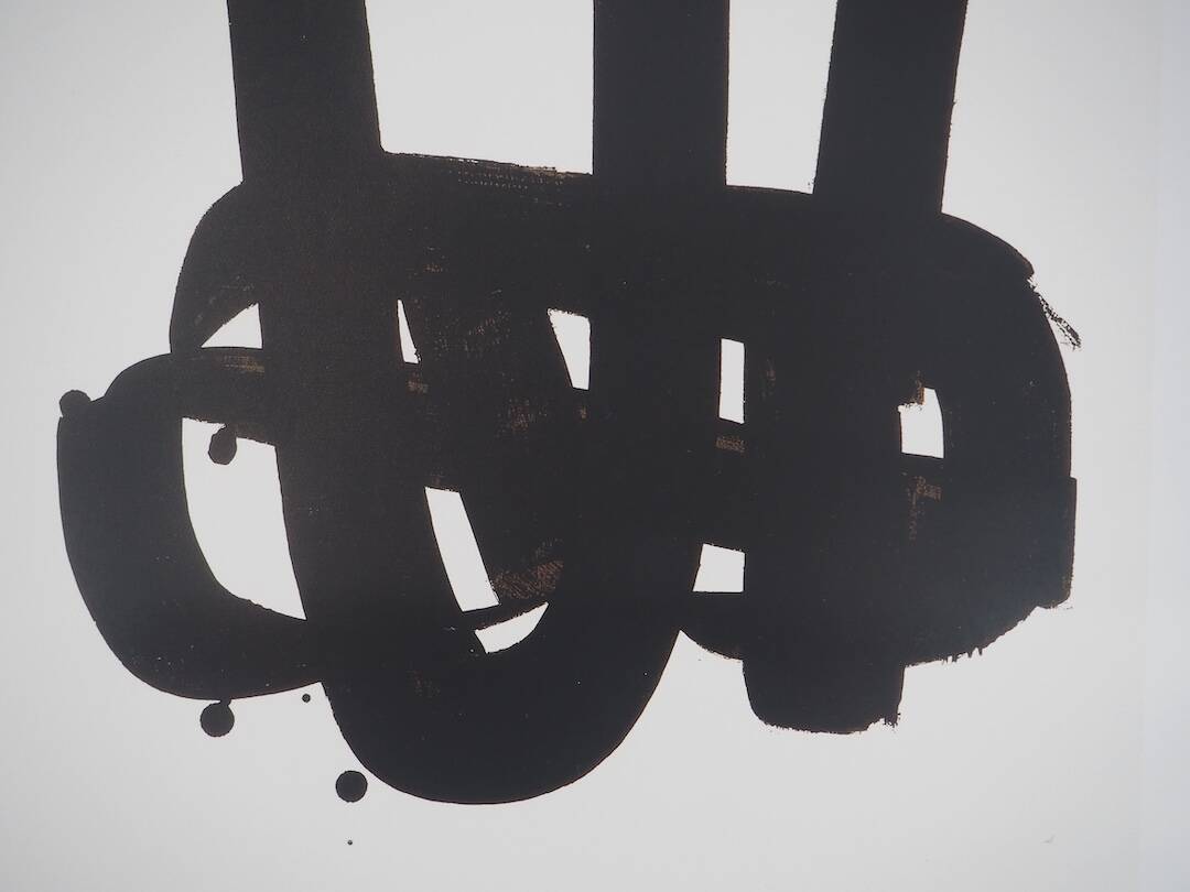 Pierre Soulages: Lithograph No. 29 - Original signed poster